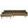 Rodeo chaise longue links velvet taupe