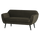 Rocco sofa 150 cm samt warmes grun
