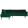 Rodeo hoekbank links velvet bosgroen