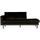 Rodeo daybed links velvet dunkelgrün