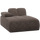 Mojo chaise longue element links wollig bruin