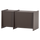 Brock tv-möbel 102 cm asche furnier mittelbraun