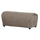 Baggy hocker geweven stof bruin melange