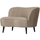 Sara lounge sessel rechts samt khaki