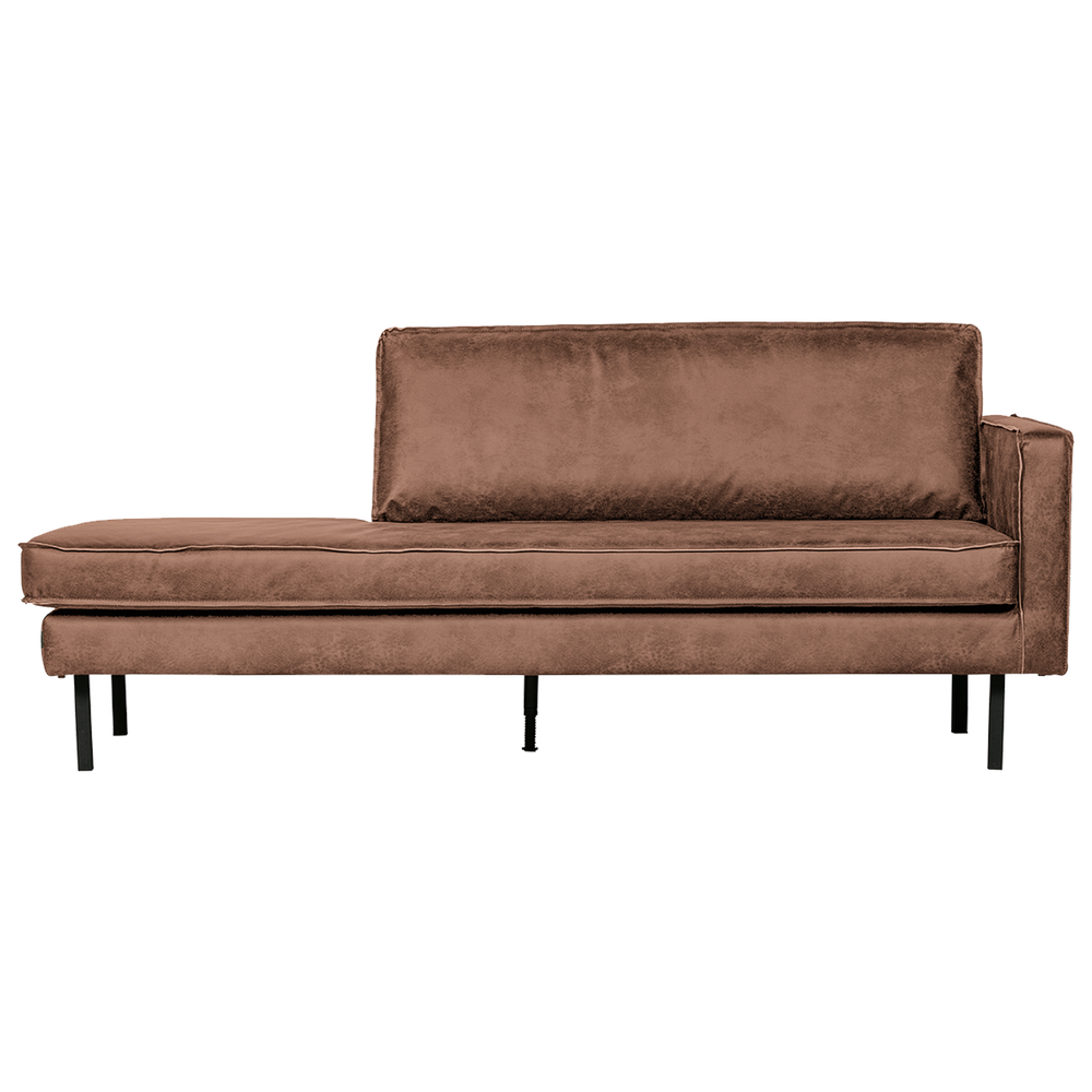 Rodeo daybed rechts ecoleder cognac, Vorderansicht