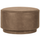 Coffee pouf leather look cognac