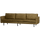 Rodeo bank 3-zits structure velvet brass