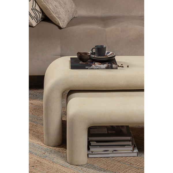2er set - Stani couchtisch betonoptik natur, Ambientefoto