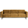 Statement 3-zits bank 230 cm velvet honinggeel
