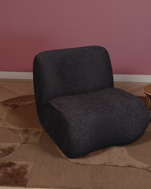 Nomu armchair coarse chenille anthracite