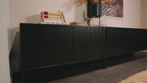 New Gravure dressoir 200 cm eiken blanke lak