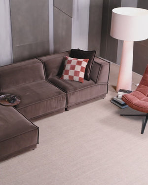 Maudi draaifauteuil chenille structuur bruin