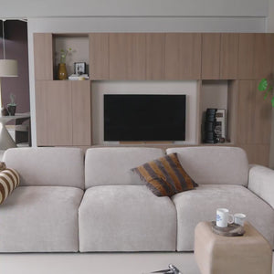 Build wandschrank-kombination 108 cm eiche decor braun