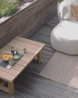 Chios garden lounge set organic natural left
