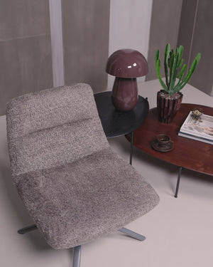 Soren verstelbare draaifauteuil wollig bruin